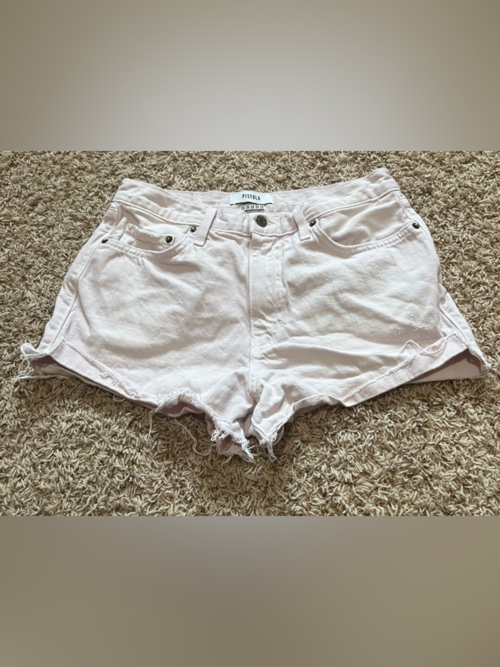 Pistola Pale Pink Jean Shorts Womens size 29 100% cotton